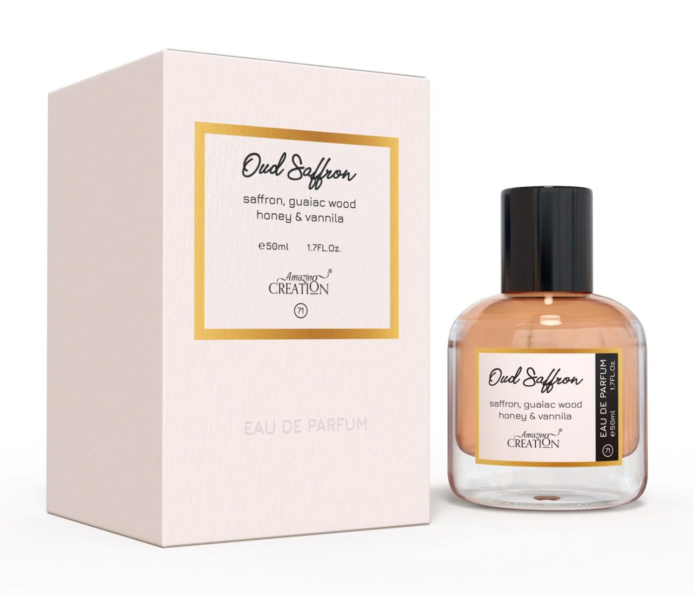 Amazing Creation Oud Saffron Perfume For Unisex EDP 50ml