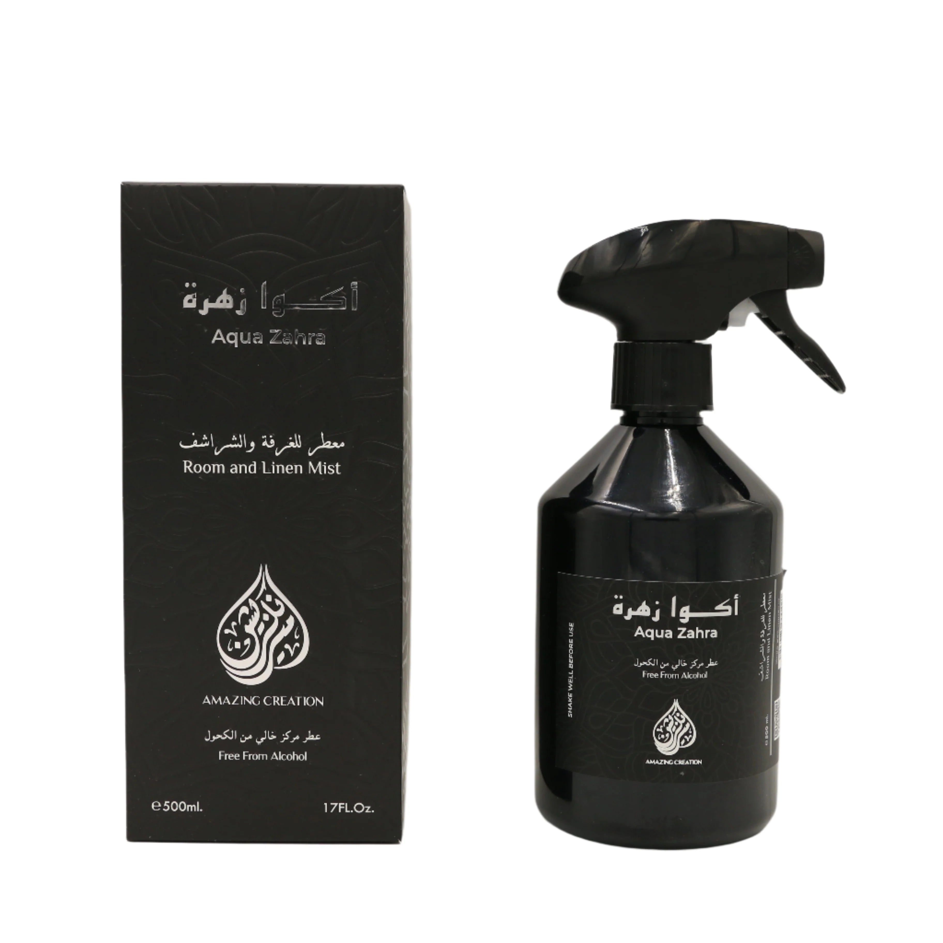 Aqua Zahra Room & Linen Mist Alcohol free 500ml