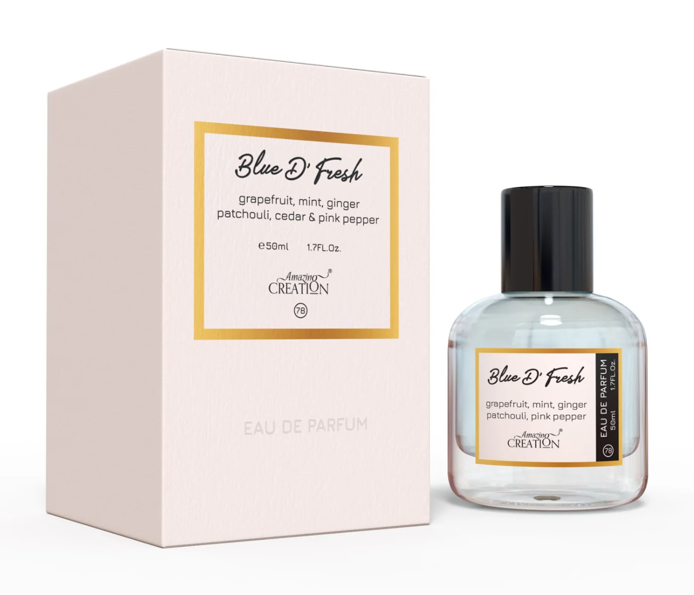 Amazing Creation Blue D' Fresh Perfume For Men EDP 50ml 